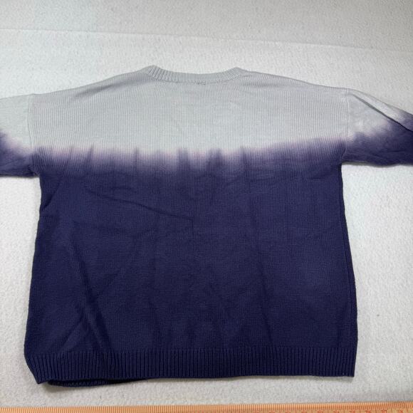 Simply Vera Wang XXL Ombre Knit Pullover Sweater Light Grey to Purple Cozy Relax - Picture 9 of 12